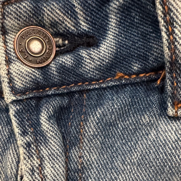 PacSun Light Blue Distressed Denim Mini Skirt - Picture 4 of 6